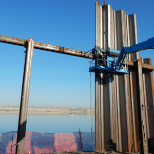 Steel Erecting at the Finger Dyke Sump Project