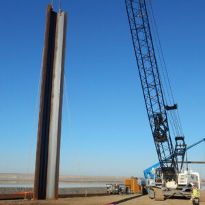 Steel Erecting at the Finger Dyke Sump Project