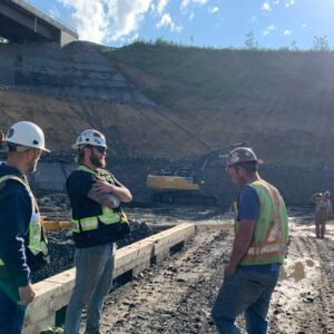 Staff working on the Dry Creek Highway Bridge