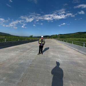 Staff working on the Dry Creek Highway Bridge