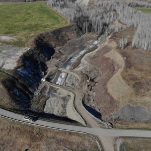 Dry Creek Highway Bridge Worksite