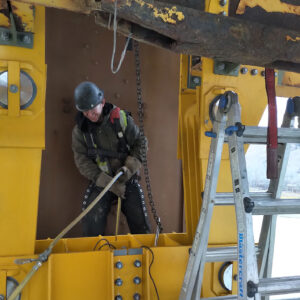 Staff working on Dunvegan Bridge Project