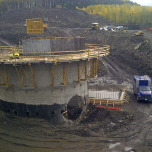 Mine foundation concrete