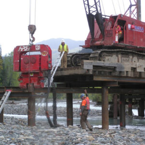 Pile Driving- Mining Bridge Install