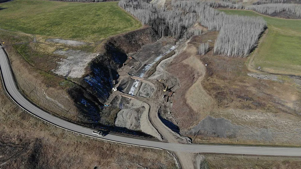 Dry Creek Highway Bridge Worksite