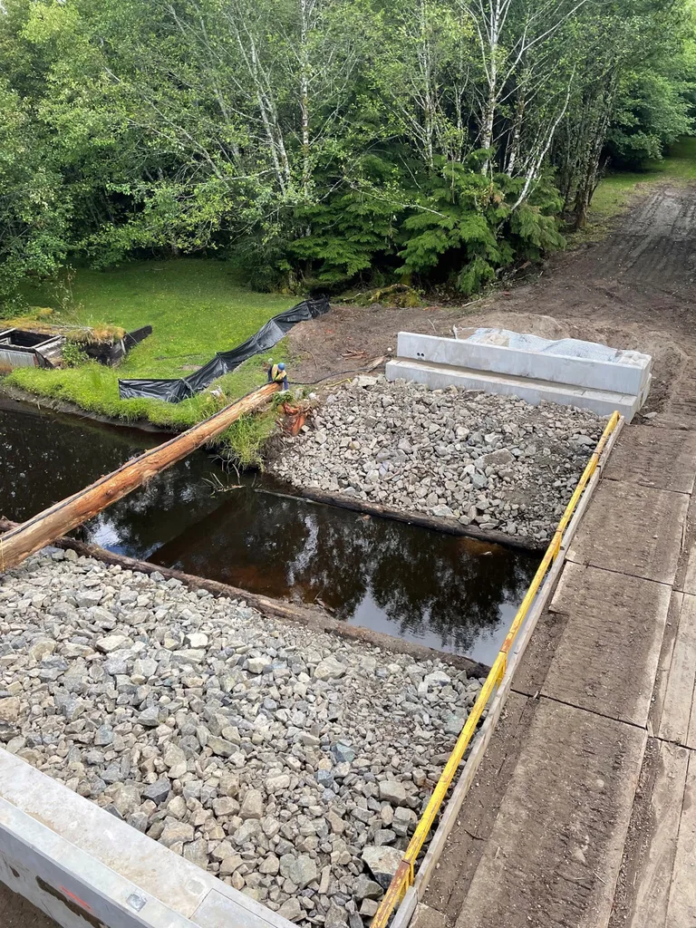 Abutment Rip Rap- Masset Bridge