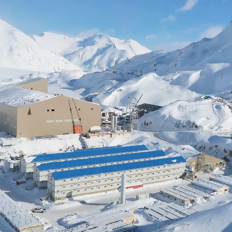 Brucejack Mine- Mill Building Internal Steel Erection
