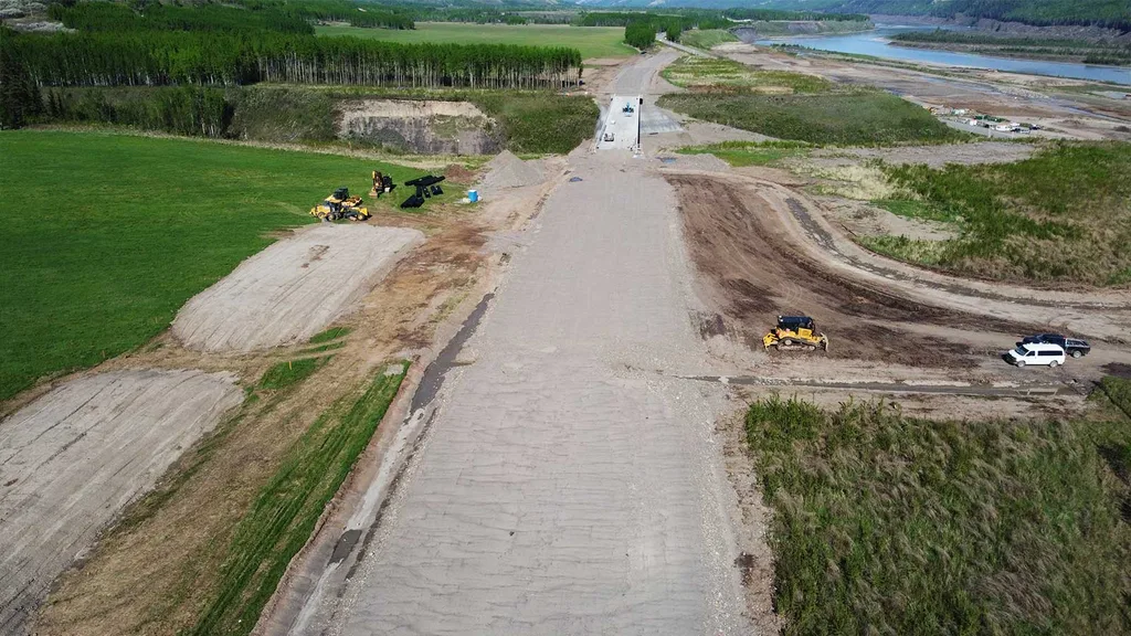 Birds Eye View of the Dry Creek Highway Bridge
