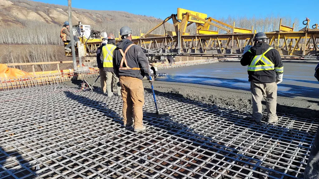 Staff working on the Dry Creek Highway Bridge