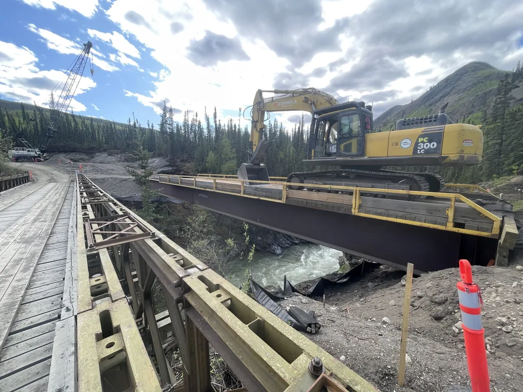 Bridge deck panel install