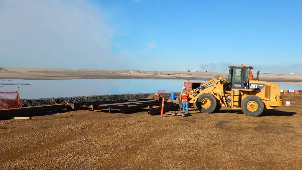 Moving Steel at the Finger Dyke Sump Project
