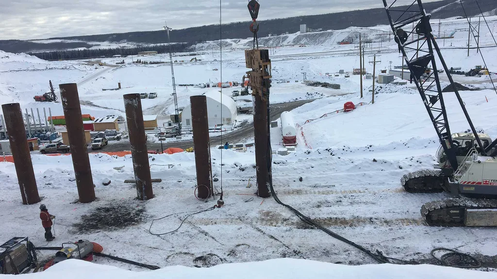 Portal Intake Water and Drainage Project in the Winter