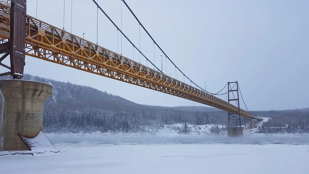 Dunvegan Bridge Project in Winter