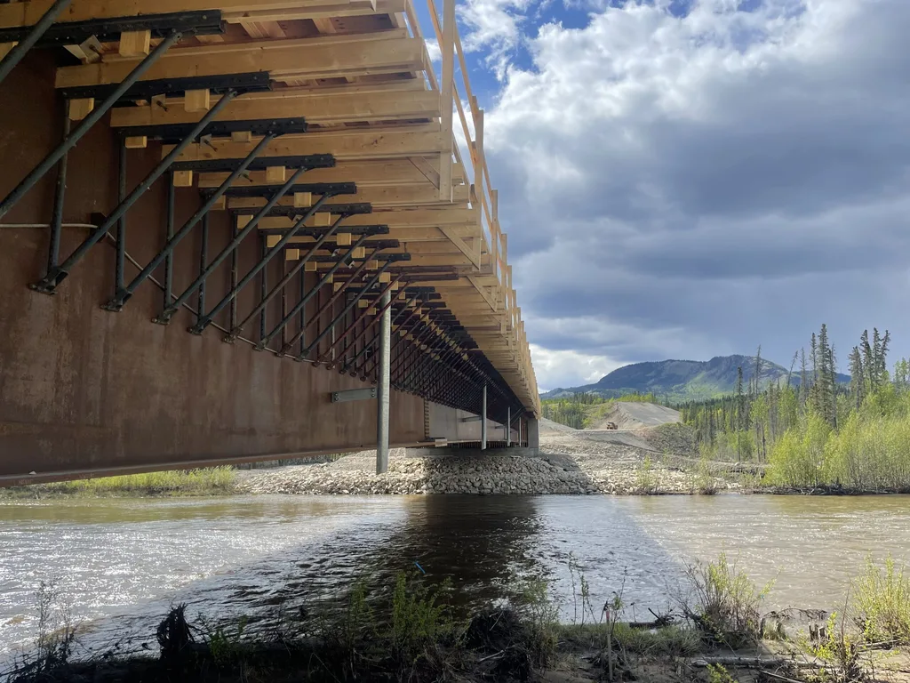 Bridge Drain Pipe install, Yukon