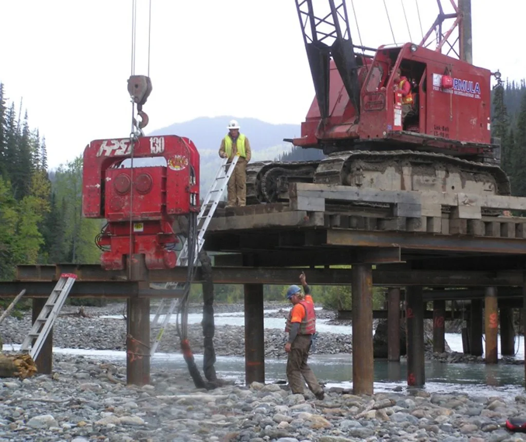 Pile Driving- Mining Bridge Install