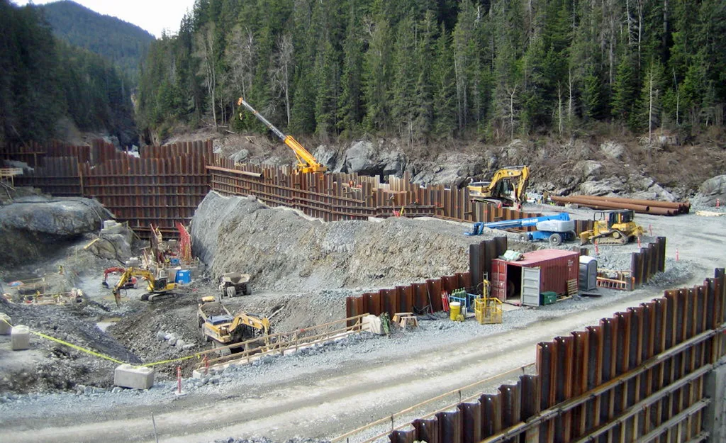 Intake Piling- Forrest Kerr Hydro