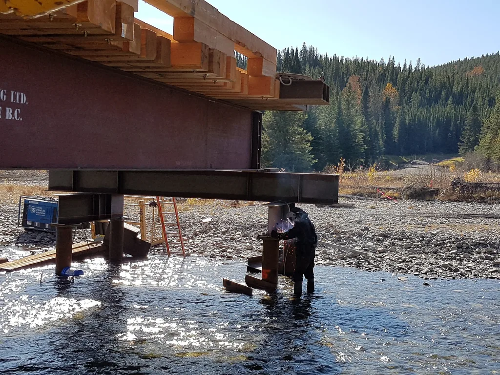 Bridge Pile Welding